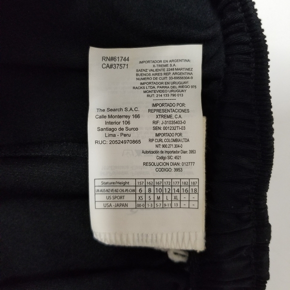 Ripcurl Love & Surf 2" Boardwalk Shorts in Jet Black Sz XS - Picture 10 of 15